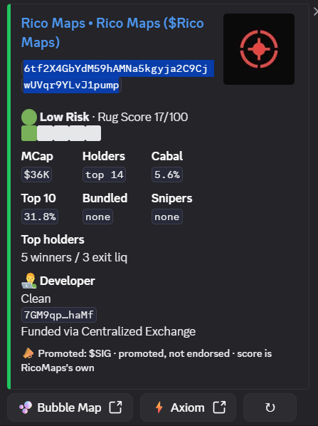 Discord Verdict bot scan card